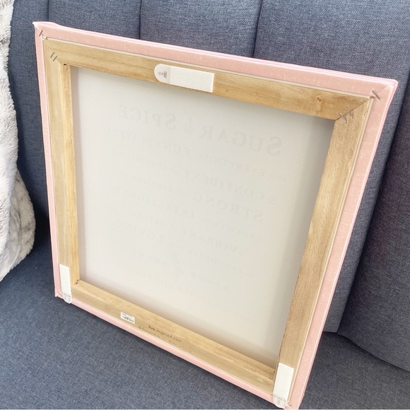 Sugar & Spice Little Girl’s Canvas Nursery Art Decor - Picture 5 of 6